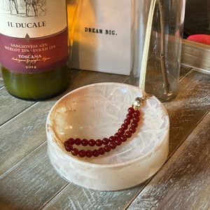 MICHAEL KORS- gold & carnelian slider bracelet